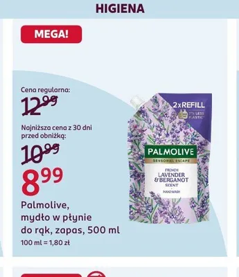 Palmolive mydło w płynie do rąk zapas promocja w Rossmann