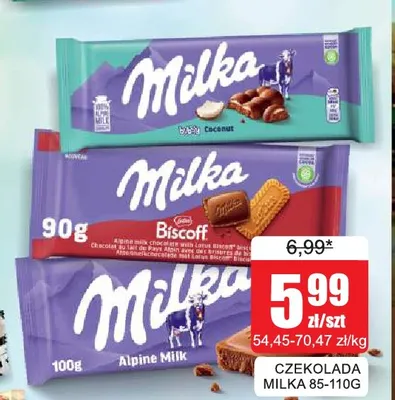 Czekolada Milka Coconut promocja w Bingo