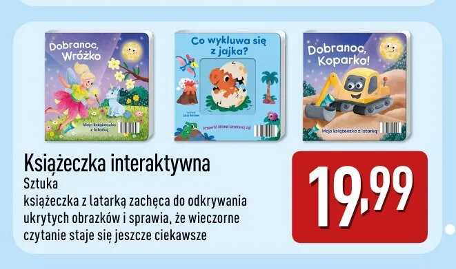 Książeczka interaktywna z latarką promocja w Aldi