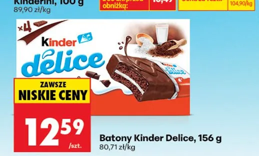 Batony Kinder Delice promocja w Biedronka