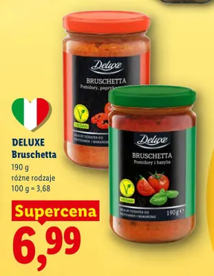 Bruschetta, różne rodzaje promocja w Lidl