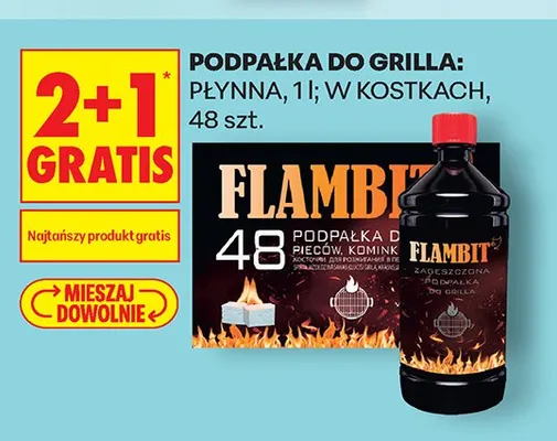 Zagęszczona podpałka do grilla płynna Flambit promocja w Biedronka