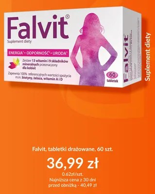 Suplement diety Falvit tabletki drażowane promocja w DOZ.PL