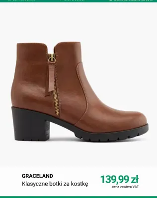 Klasyczne botki za kostkę Graceland promocja w Deichmann