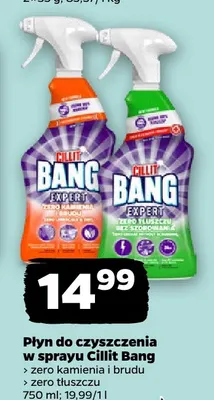 Płyn do czyszczenia w sprayu Cillit Bang zero tłuszczu promocja w Netto
