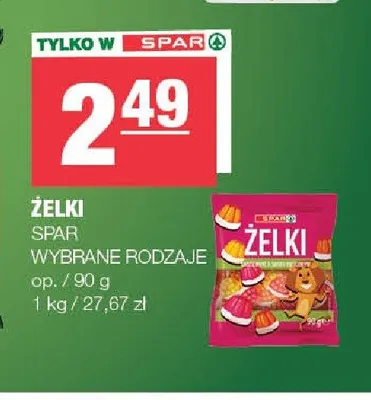 Żelki SPAR promocja w SPAR