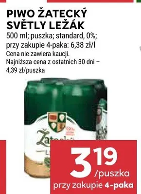 Piwo Żatecký Světlý Ležák promocja w Stokrotka