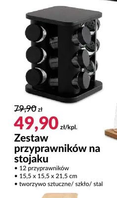 Zestaw przyprawników na stojaku promocja w Salony Agata