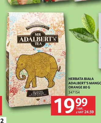 Herbata biała Sir Adalbert's Mango Orange promocja w Selgros