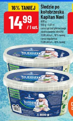 Śledzie po kołobrzesku Kapitan Navi promocja w POLOmarket