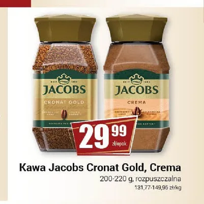 Kawa rozpuszczalna Jacobs Cronat Gold promocja w Premium Nasz Sklep