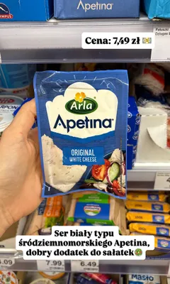 Ser biały Arla Apetina Original promocja w Dino
