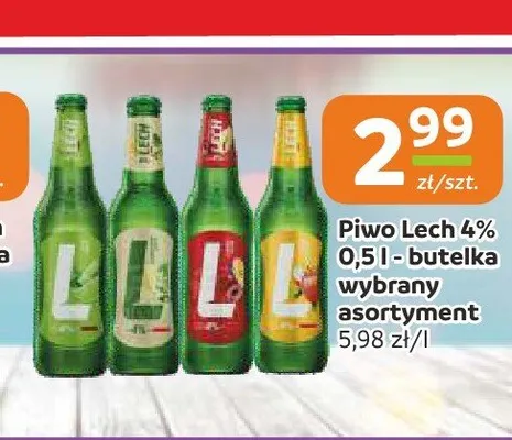 Piwo Lech 4% promocja w Społem Częstochowa