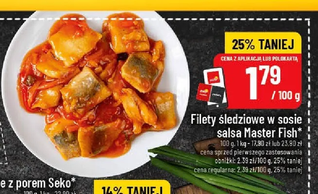 Filety śledziowe w sosie salsa Master Fish promocja w POLOmarket
