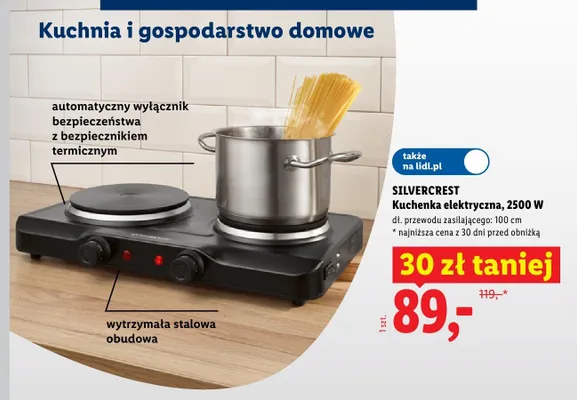 Kuchenka elektryczna Silvercrest promocja w Lidl