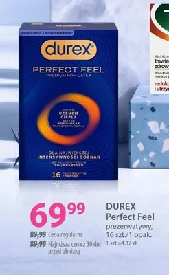 Prezerwatywy Durex Perfect Feel promocja w Hebe