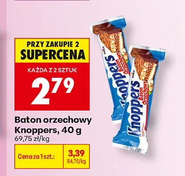 Baton orzechowy Knoppers promocja w Biedronka