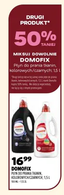 Płyn do prania tkanin kolorowych Domofix promocja w Drogerie Natura