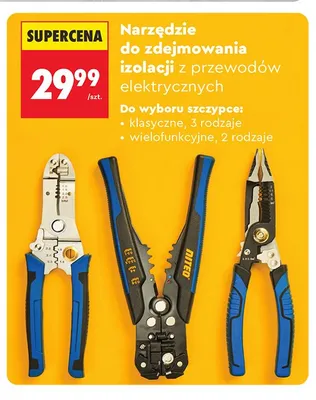 Szczypce klasyczne do zdejmowania izolacji NITEO promocja w Biedronka