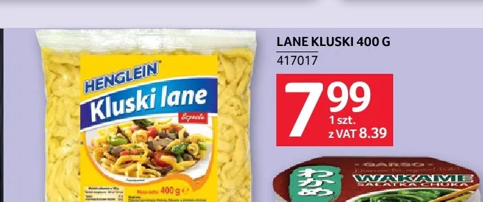 Lane kluski Henglein promocja w Selgros