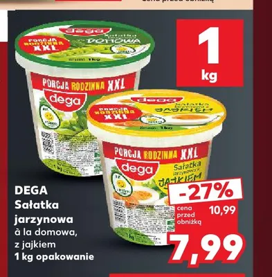 Sałatka jarzynowa z jajkiem Dega promocja w Kaufland