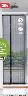 Moskitiera magnetyczna na drzwi 215x100cm promocja w Netto