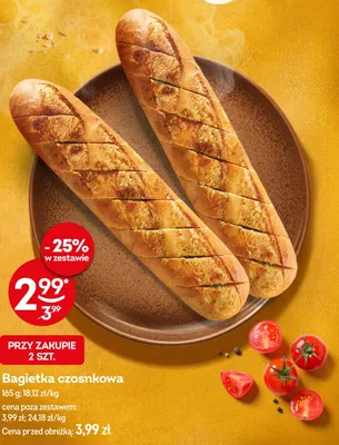 Bagietka czosnkowa promocja w Żabka