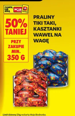 Praliny Kasztanki na wagę promocja w Biedronka