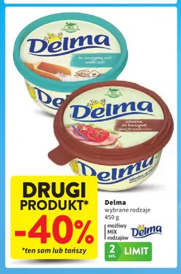 Margaryna Delma ze szczyptą soli promocja w Intermarche