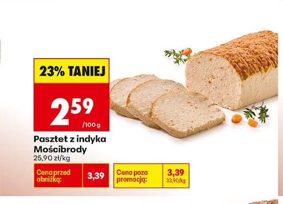Pasztet z indyka Mościbrody promocja w Biedronka