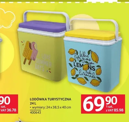 Lodówka turystyczna 24 l promocja w Selgros