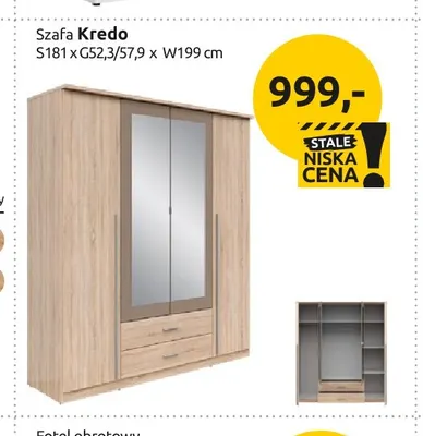 Szafa Kredo promocja w Black Red White