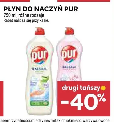 Płyn do naczyń Pur promocja w Stokrotka
