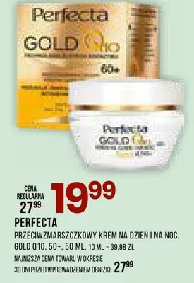 Przeciwzmarszczkowy krem na dzień i na noc, Gold Clinic. 60+ promocja w Drogerie Natura