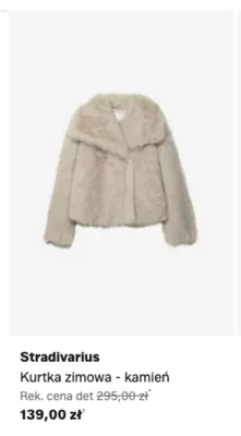 Kurtka zimowa Stradivarius kamień promocja w Lounge by Zalando