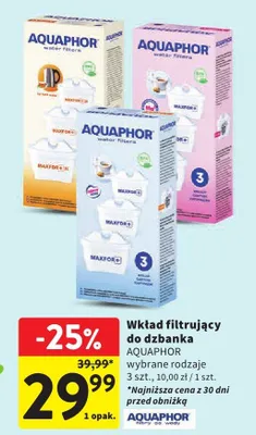 Wkład filtrujący do dzbanka wybrane rodzaje 3 szt., 10.00 zł/1 szt. promocja w Intermarche