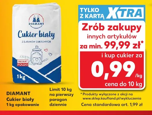 Cukier biały Diamant promocja w Kaufland