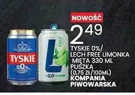 Piwo bezalkoholowe Lech Free Limonka Mięta 330ml promocja w Wafelek
