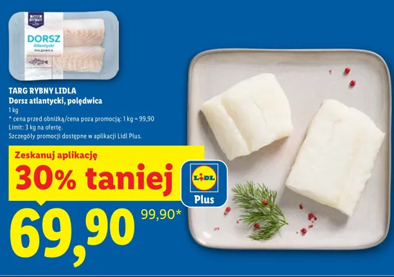 Dorsz atlantycki polędwica promocja w Lidl