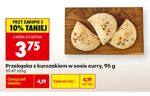 Przekąska z kurczakiem w sosie curry promocja w Biedronka