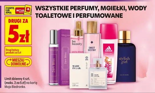 Perfumy, mgiełki, wody toaletowe i perfumowane promocja w Biedronka