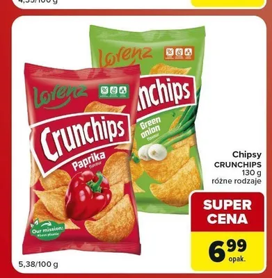 Chipsy Crunchips Paprika promocja w Carrefour Market