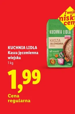 Kasza jęczmienna wiejska Kuchnia Lidla promocja w Lidl