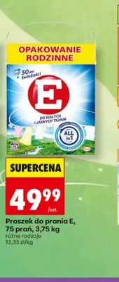 Proszek do prania E promocja w Biedronka