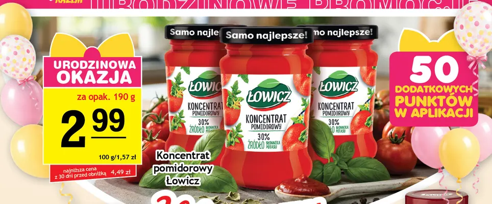 Koncentrat pomidorowy Łowicz promocja w Gram Market