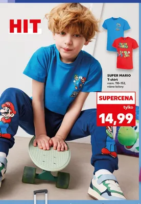 T-shirt SUPER MARIO rozm. 110-152 promocja w Kaufland