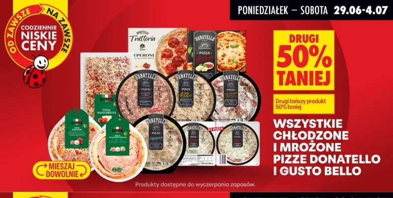 Pizza chłodzona Donatello Capricciosa promocja w Biedronka