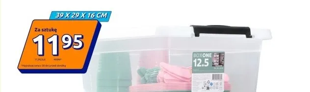 Pojemnik do przechowywania 39 x 29 x 16 cm promocja w Action