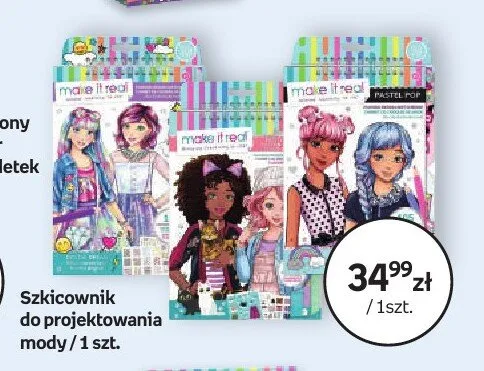 Szkicownik do projektowania mody Make It Real promocja w Empik