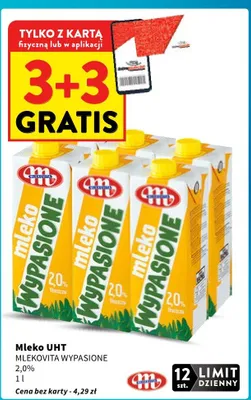 Mleko UHT 2,0% promocja w Intermarche